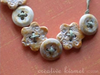 Creative Kismet Polymer Clay Button Bracelet